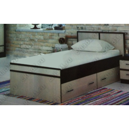 Кровать Сакура 0.9 м с ящиками