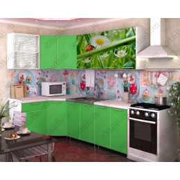 Кухня Лето/Зеленая мамба 3,5 м (2,05*1,45 м)